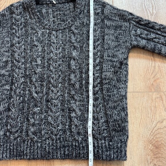 Vintage IRO Paris Mohair Wool Blend Sweater Made in Italy – Heathered Black Grey - Picture 8 of 11